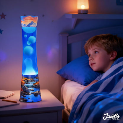 JAMBO 15.5" The Upgraded Motion Lamp, Sunset Decal Motion Light, Beautiful Home Decor, Living Room Bedroom Lamp, Relaxing Nightlight for Teens, Kids & Adults