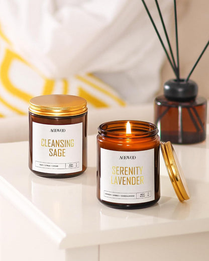 AOOVOO Scented Candles - 4PC Candle Set, 36 oz Soy Candles
