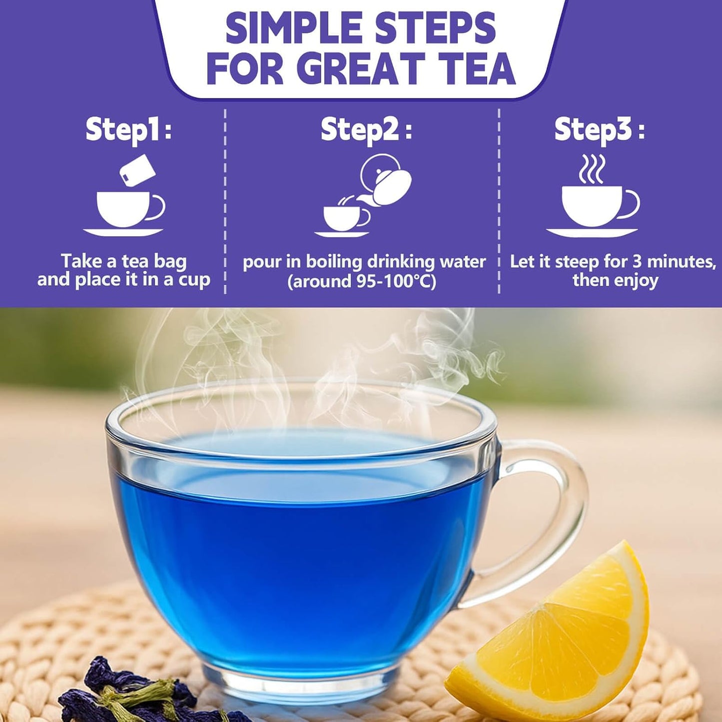 Lemon Balm Leaf Tea Bags-120 Tea Bags (2g/Bag), Made with 100% Natural Lemon Balm Leaves | Helps with Digestion and Antioxidation | Caffeine-Free | Sugar-Free | Gluten-Free | Vegan | Eco-Friendly Tea Bags