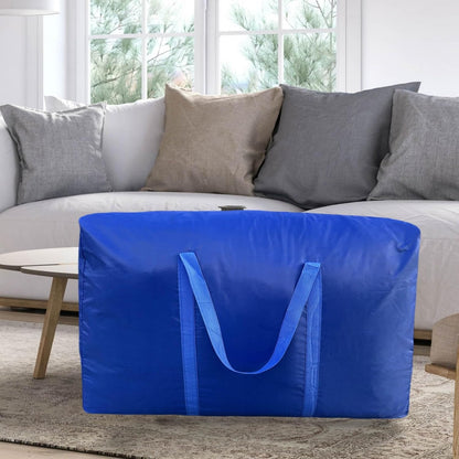 100L Extra Large Storage Bags, Big Moving Bags with Strong Zippers & Carrying Handles, Packing Bags for Moving, Storage, Travel and Camping, Storage Totes For Space Saving (Black)