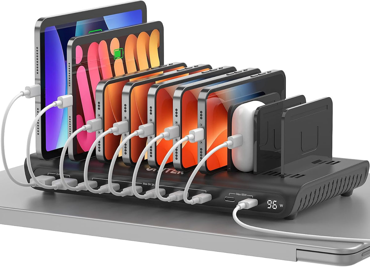 Unitek 10 USB Charging Station Multiple Devices for iPad Tablet iPhone Mic