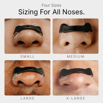 Intake Breathing Nasal Strip Starter Kit (15 Count, Black) - Boost Oxygen Intake, Reduce Snoring, Improve Sleep Quality - Sweat Resistant, Skin Safe Nasal Strips - Extra Strength Snoring Solution