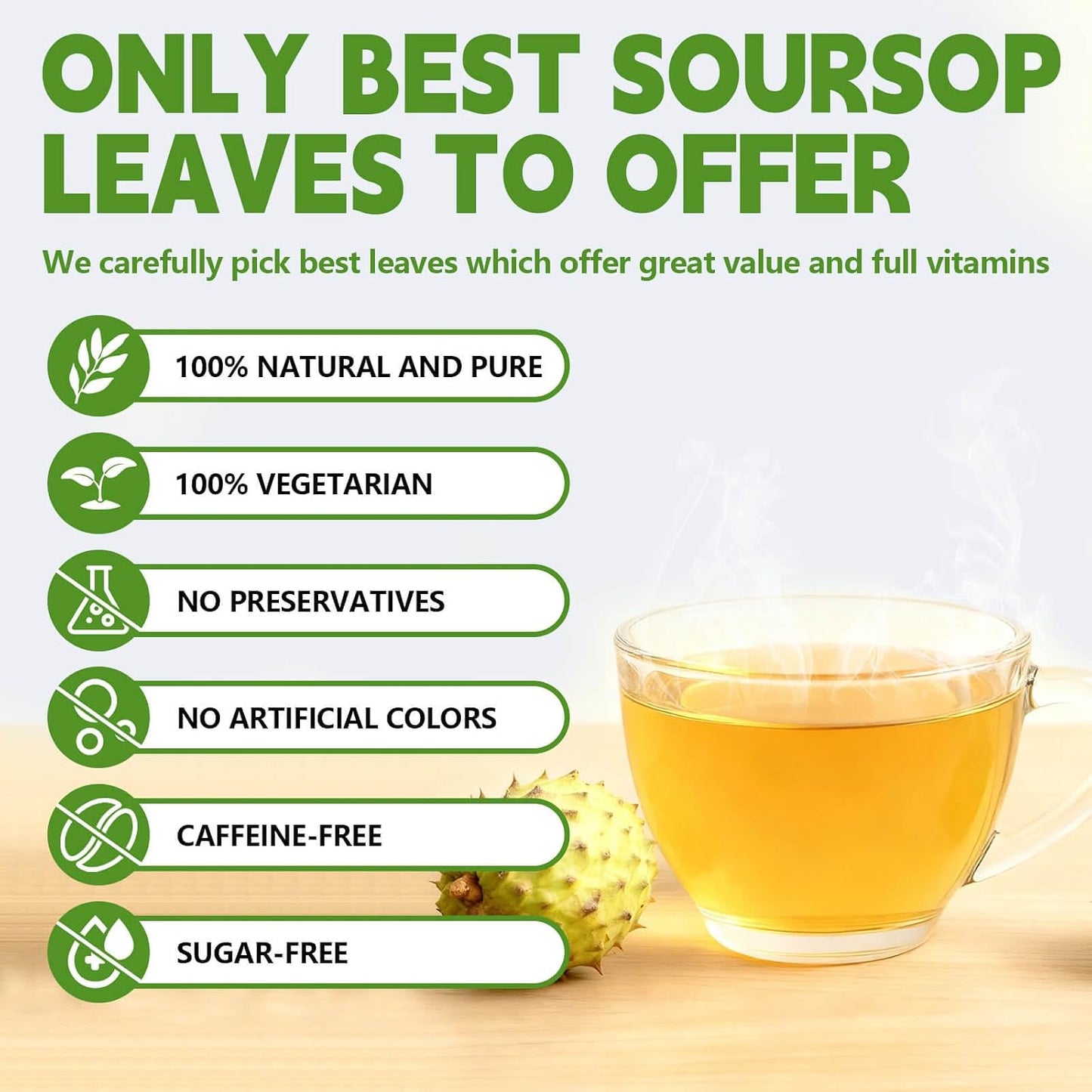Lemon Balm Leaf Tea Bags-120 Tea Bags (2g/Bag), Made with 100% Natural Lemon Balm Leaves | Helps with Digestion and Antioxidation | Caffeine-Free | Sugar-Free | Gluten-Free | Vegan | Eco-Friendly Tea Bags