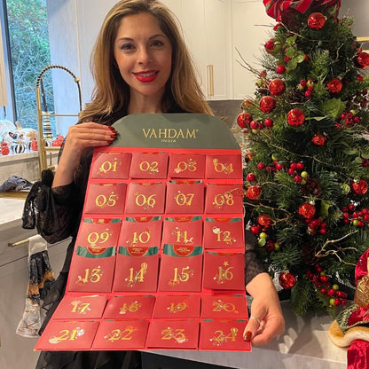 VAHDAM, Oprah's Favorite Tea Gift Set | 3 Premium Chai Teas in Golden Tin Caddy Gift Box | Exotic Chai Tea Blends | Gluten Free, Non GMO | Gifts for Men And Women
