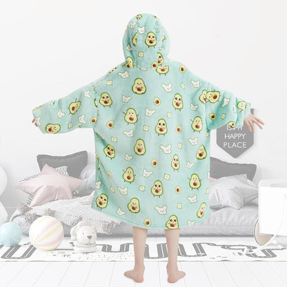 Fiosnow Glow in the Dark Unicorn Blanket Hoodies for Kids 6-13YR Oversize Wearable Blanket Hoodies for Boys Girls Teens