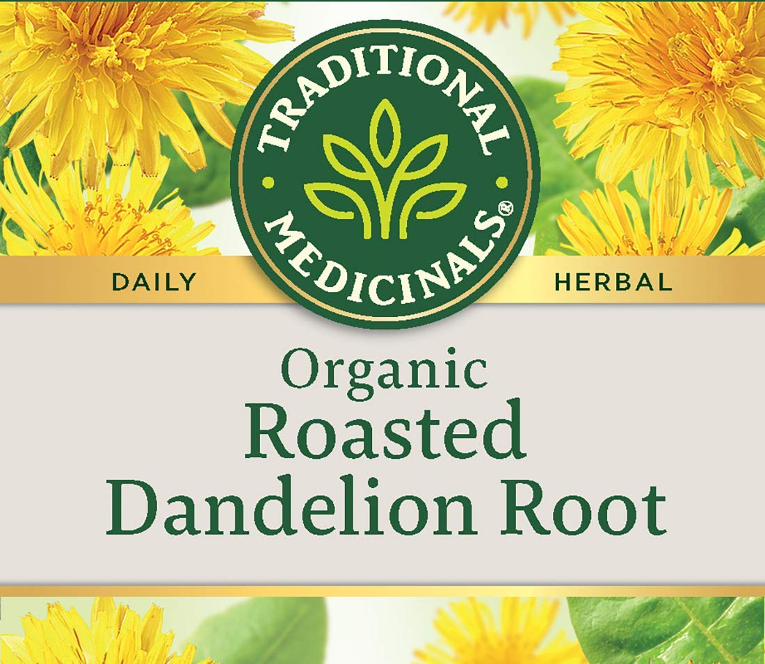 Traditional Medicinals Roasted Dandelion Root Herbal Tea, 16 ct