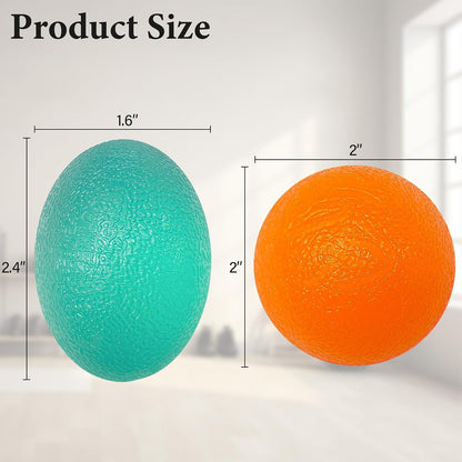 Stress Balls for Adult, Resistance Levels Hand Exercisers for Strength, Hand Strengthening Devices,Squeeze Balls for Hand Therapy,Exercise Squeeze Squishy Wrist Ball, Grip Strength Trainer