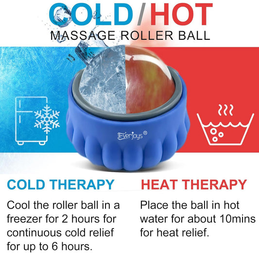 Massage Ice Roller Ball Cold & Heat Therapy Tissue Relief Muscle Recovery