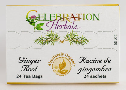 Celebration HERBALS Ginger Root Tea Organic 24 Bag, 0.02 Pound