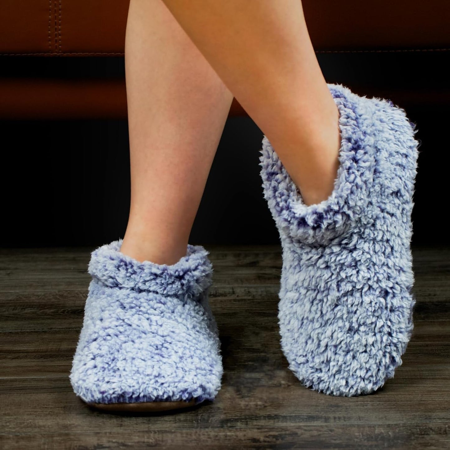 Cozylook Fuzzy Slippers for Women Indoor Soft Sole Slipper Socks with Non Slip Grippers Warm Fluffy