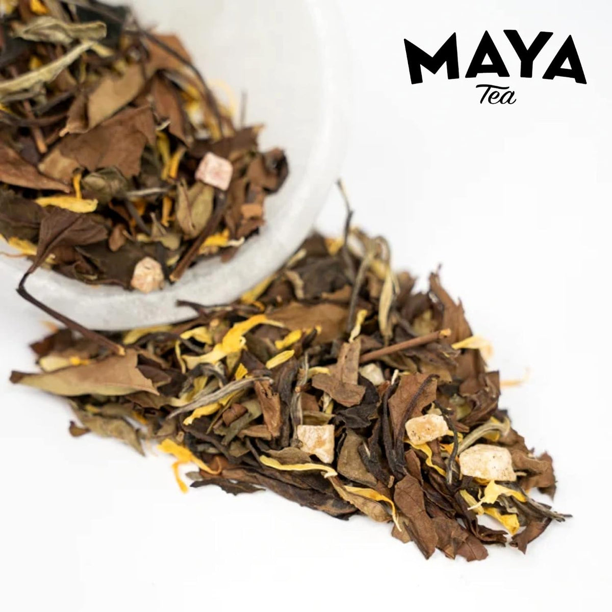 Maya Tea Sweet Peach White Tea Sachets, Contains Caffeine, All Natural, Pack of 20