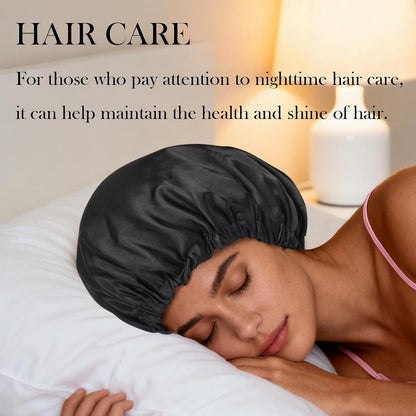 Satin Bonnet Double Layer Silk Bonnet for Sleeping Women for Natural Curly