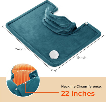 VAAGHANM Heating Pad: Electric Heat Pad -Weighted Instant Heating Pads for Neck and Shoulders-6 Heat Options & 6 Auto Timer Mode-Gift for Women Mom