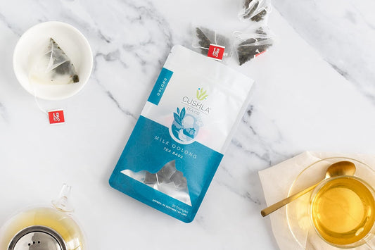 Taiwanese High Mountain Milk Oolong Tea Bags - Xin Qing Milk Oolong Tea - Jinxuan Oolong Loose Leaf Milk Tea - 20ct Makes 40 Cups Of Tea