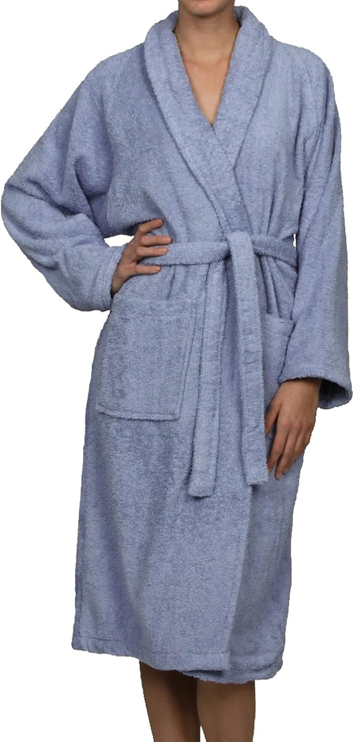 Cotton Unisex Terry Robe, Soft And Absorbent Robes For Men And Women, Bathroom Accessories