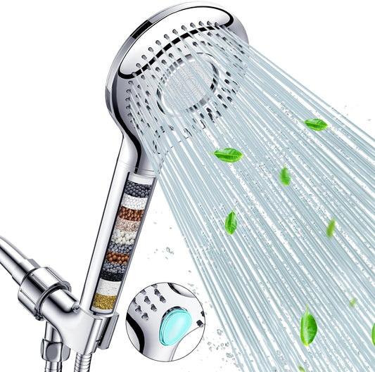 FEELSO Filtered Shower Head with Handheld, High Pressure Shower Filter Head