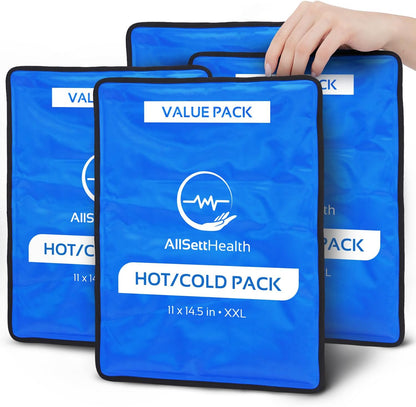 Reusable Hot and Cold Gel Ice Packs for Injuries - Gel Cold Packs for Injuries - Multiple Shapes and Sizes 7 Variety Pack