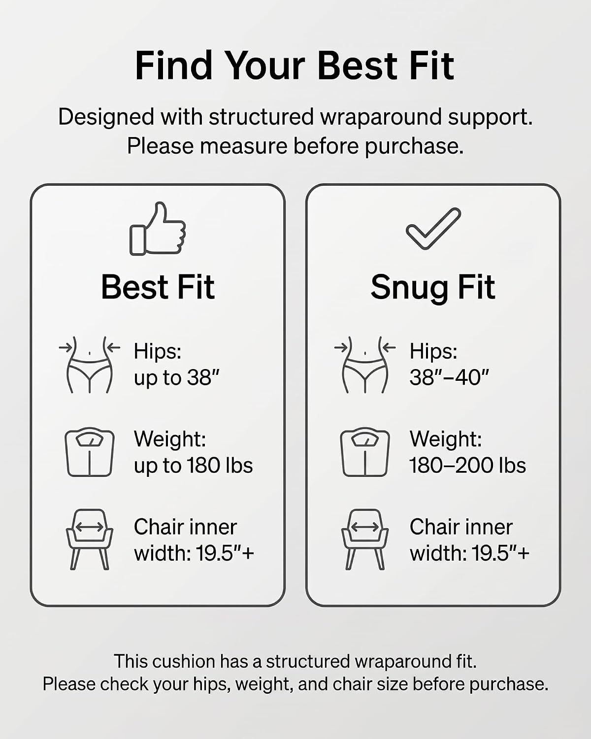 Ergonomic Back Posture Correcting Chair Support Seat Cushion for Office