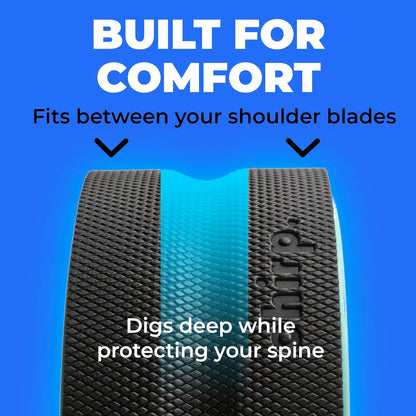 Chirp Wheel Foam Roller - Targeted Back & Neck Pain Relief, Muscle Massage, Trigger Point Therapy, High-Density Foam Tool for Physical Therapy, Stretching & Exercise, 500lbs Capacity, 12-Inch Mint