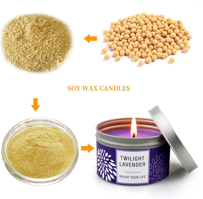 Candles, Scented Candles Gift Set for Women, 8 Pack Fruity Floral Soy Wax Aromatherapy Candles, Travel Tin Candles in Artist Gift Box, Birthday Gifts for Mom, Wife, Sister, Friend, Housewarming