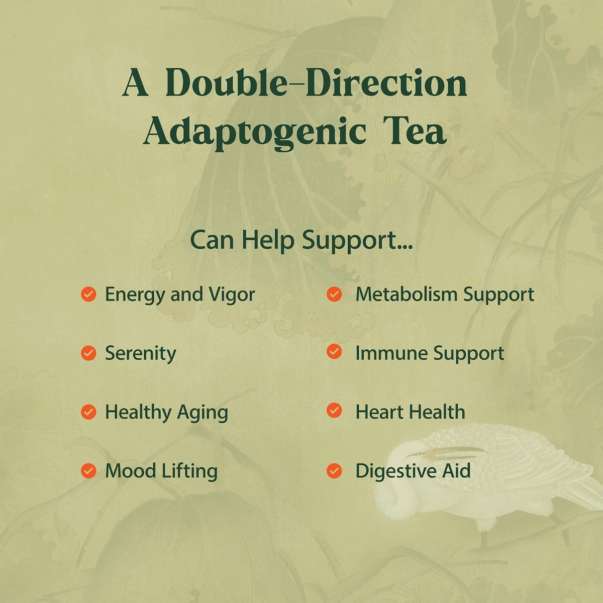Dragon Herbs Spring Dragon Longevity Tea - Adaptogenic Gynostemma Leaf Herbal Tea Infused with Schizandra Berry, Goji Berry, Astragalus Root, Eleuthero Root, Luo Han Guo Fruit – Immune Support, Calming, Invigorating, Energy, Soothing, Digestion Support,