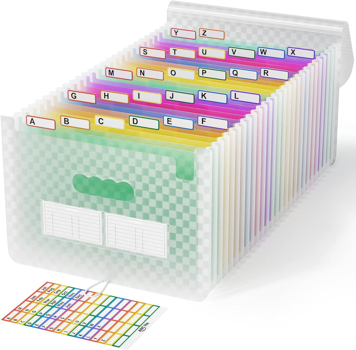 ABC life 26 Pockets Accordion File Organizer, Expanding File Folders