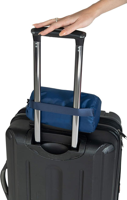BlueHills Travel Blanket Pillow Compact Lightweight Pocket Size Airplane Traveling Essential Flight Trip Throw in Bag Portable Case Plane Accessory Gray L01