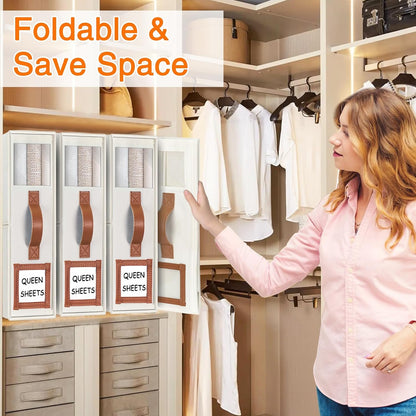 GhvyenntteS Bed Sheet Organizers and Storage, Closet Organizer