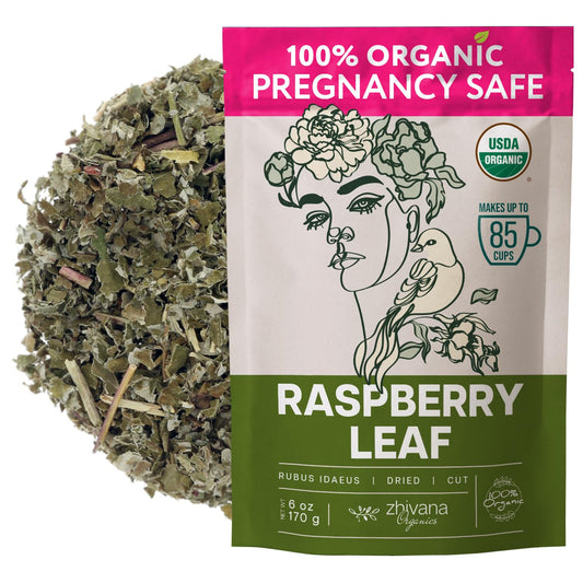 Organic Red Raspberry Leaf Tea – Pregnancy, Healthy Cycle, PMS – 6oz
