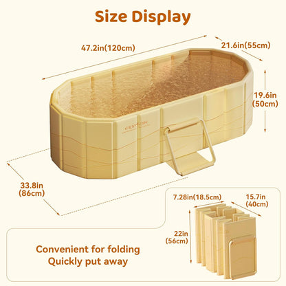 Expandable Bathtub Tray, Foldable Bath Tray for Tub, Acrylic Bath Table Trays Storage Rack, Bath Tub Tray for Bathtub & Bathroom Accessories (Transparent Bathtub Tray, 22"L x 7.8"W x 1.7"H)