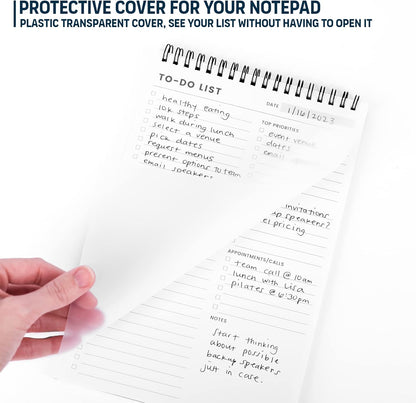 Weekly Planner Pad: To Do List Desk Notepad with Multiple Sections - 8.5x11" 52 Sheets - Undated Tear Off Notebook Calendar - Habit Planning Tracker, Task Goal Checklist Organizer - Agenda Plan Pad