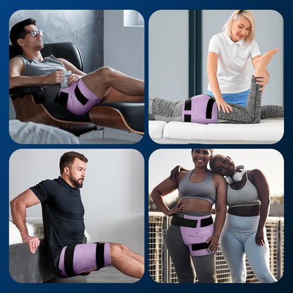 Comfytemp Hip Ice Pack Wrap for Sciatica Pain Relief, Hip Replacement Kit After Surgery, Reusable Gel Ice Pack for Injuries, Hot Cold Compress Recovery Items Physical Therapy for Men Women (L/XL/2XL)