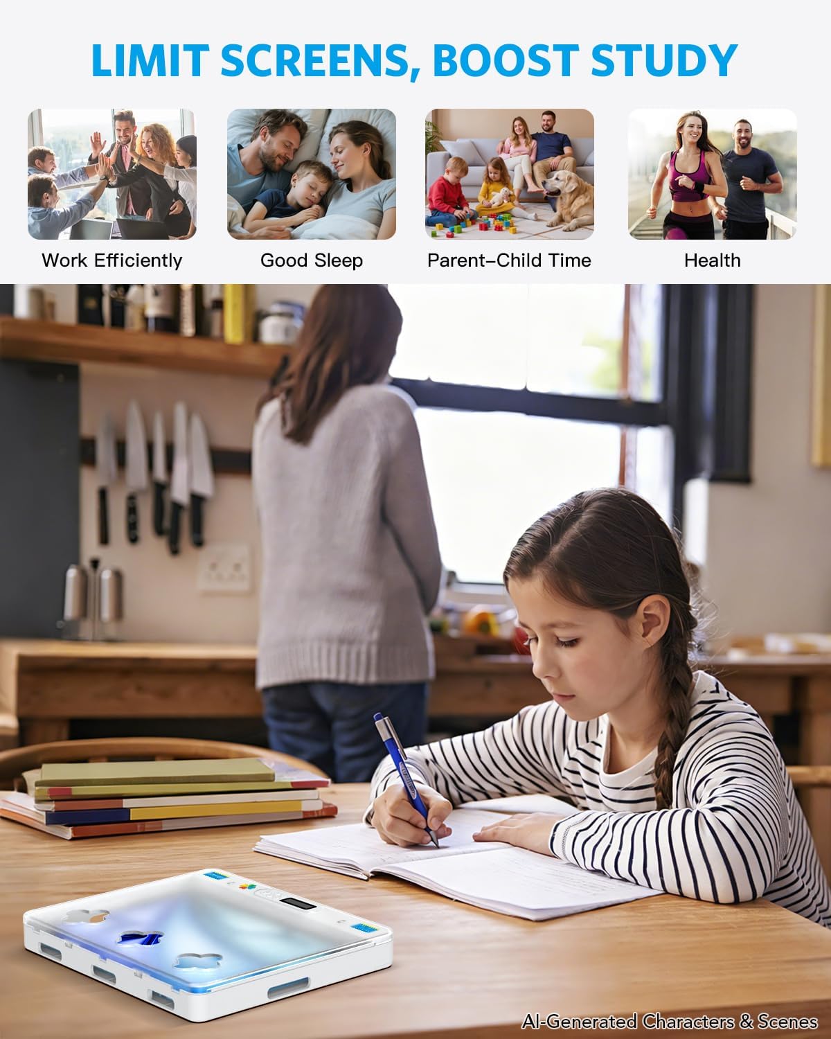 iDiskk Large Timer Lock Box for Phone iPad Self Control for Kids & Adults