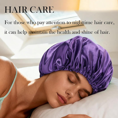 Satin Bonnet Double Layer Silk Bonnet for Sleeping Women for Natural Curly