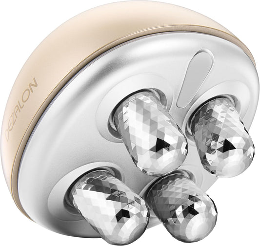 Face Massager Tool, Eye and Neck Massager, Face Roller, Beauty Tools for Relaxing Facial Massage and Skin Care Routine, Gold