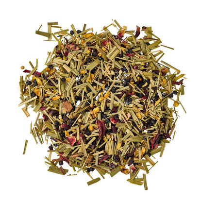 Soothing Elderberry Loose Leaf Tea, Pure Natural Herbal Tea Blend with Ginger Root, Lemongrass and Cinnamon (2 ounce)