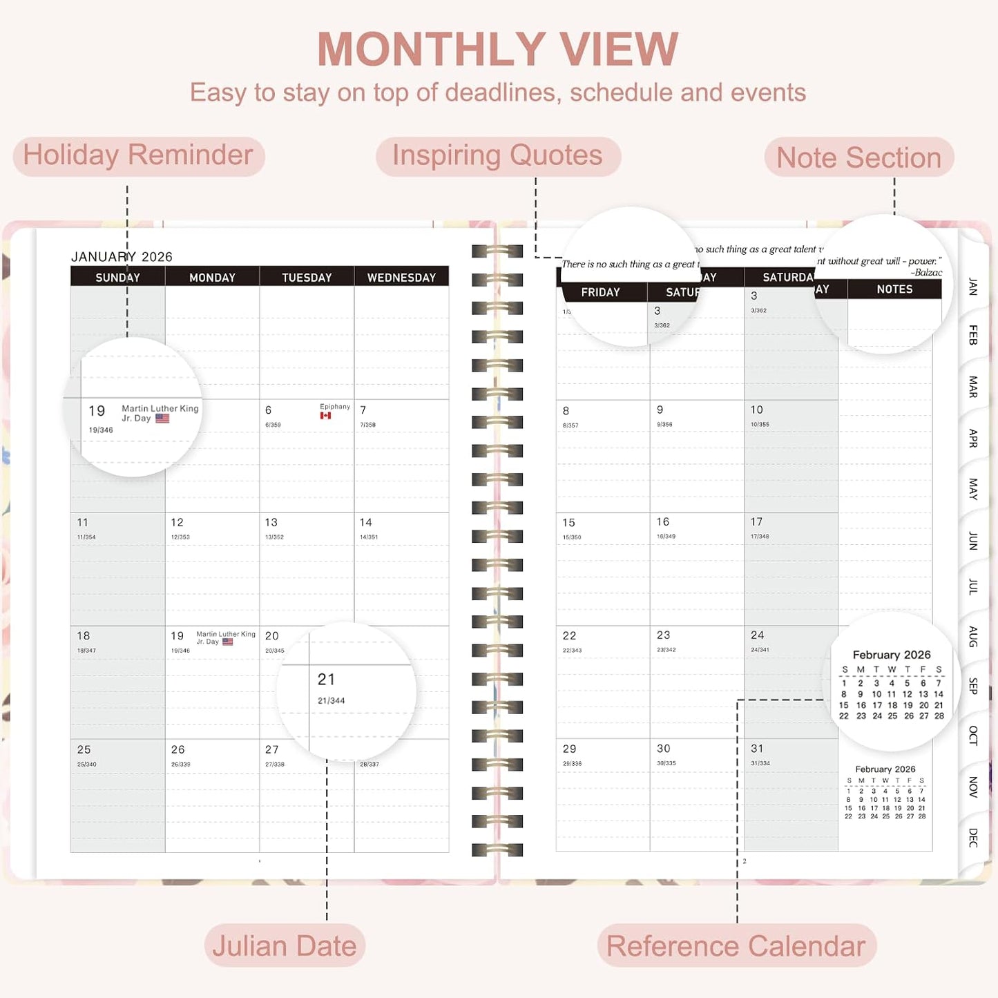 Weekly To Do List Notepad, 52 Sheets, Undated Weekly Planner, Letter Size | 8.5"x11", 100GSM, Thick Paper, Twin-Wire Spiral Bound, Tear Off Desk Pad, For Women & Man, Home School & Office Work