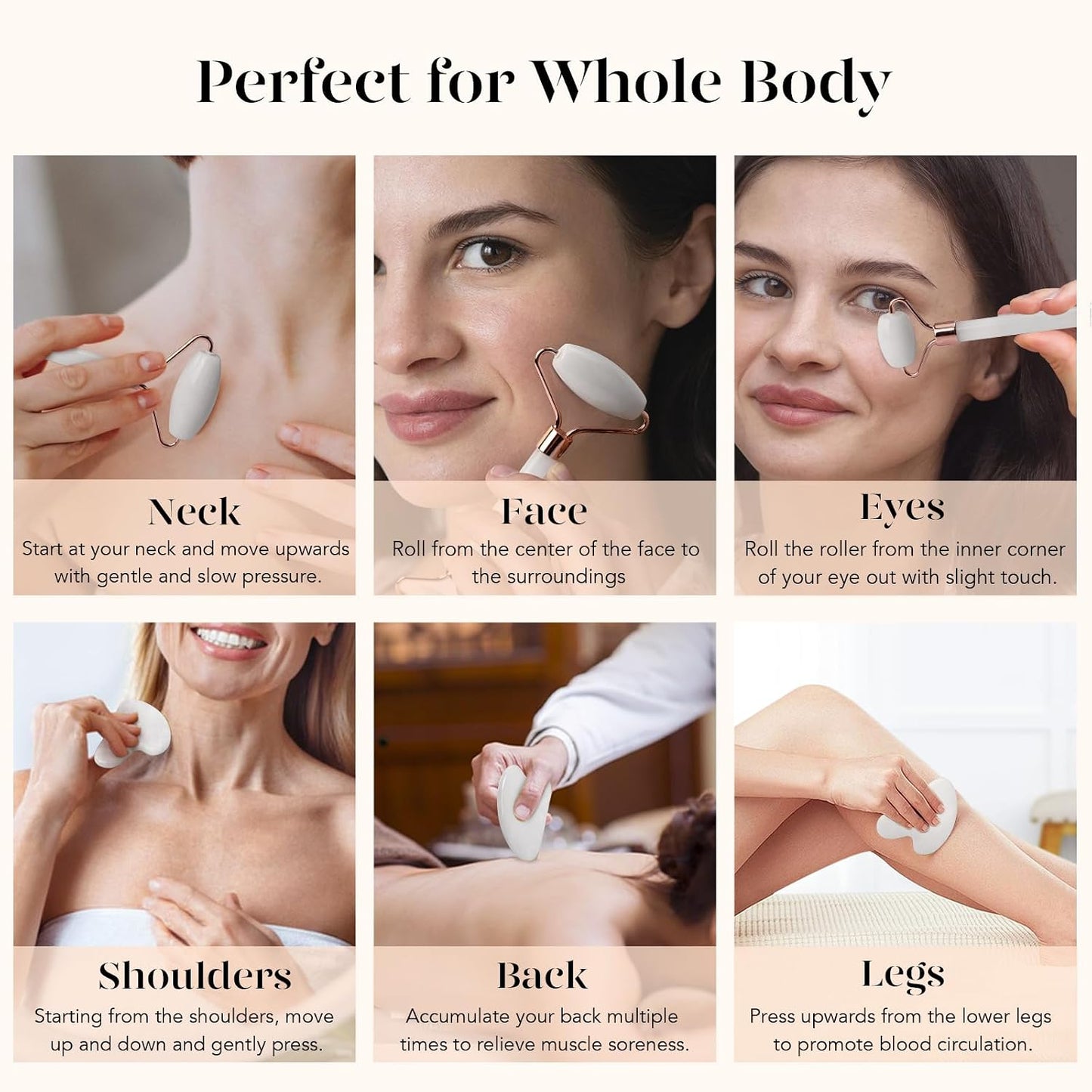 BAIMEI IcyMe Gua Sha & Jade Roller Set, Cooling Face Roller & Guasha Tool for Face Depuffing, Facial Sculpting & Jawline Definition, Smooth Rolling Skincare Tools Gifts for Women & Men – Green
