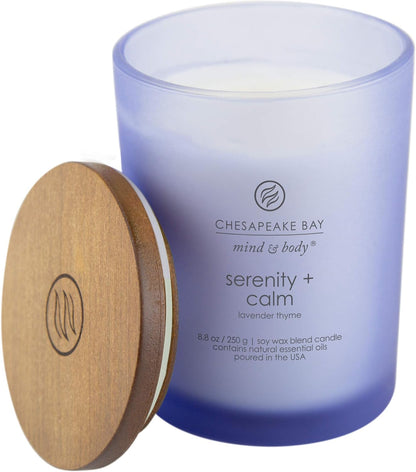 Chesapeake Bay Candle Scented Candle Serenity + Calm (Lavender Thyme) Coffee Table Home Décor