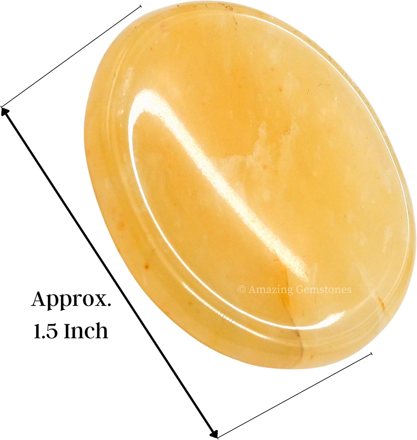 Amazing Gemstone Labradorite Thumb Worry Stone, Anxiety Stone, Healing Crystals - Piedra Crystal Fidget for Gift, Meditation, Calming, Relaxation, Stress Relief - Colors C