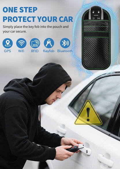 Faraday Bags for Phones, 2 Pack Signal Blocking Pouch