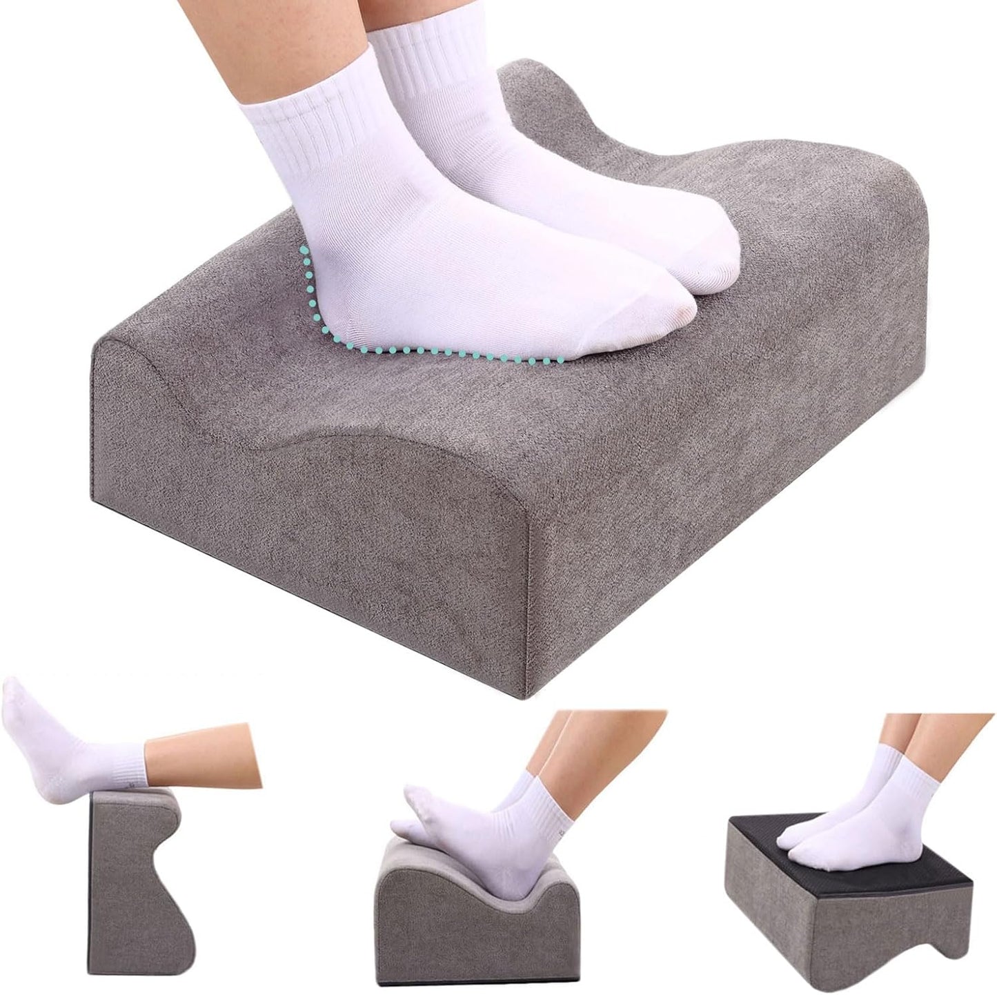 Work Foot Rest Under Desk,Comfort Foot Rest for Couch | Foot Rest For Under Desk at Work,At Soft Ergonomic Footrest,Support Foot Pillow,Heel Chair,Leg Elevation Pillow blue