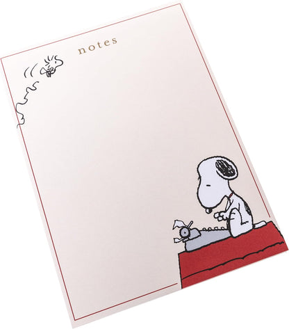 Graphique Peanuts Scallop List Pad, Cute Memo Notepad for To Do Lists and Daily Notes, 80 Perforated Sheets, Luxe Sketch Paper, Slim Desk Pad for Office, Home, School, Daily Planning