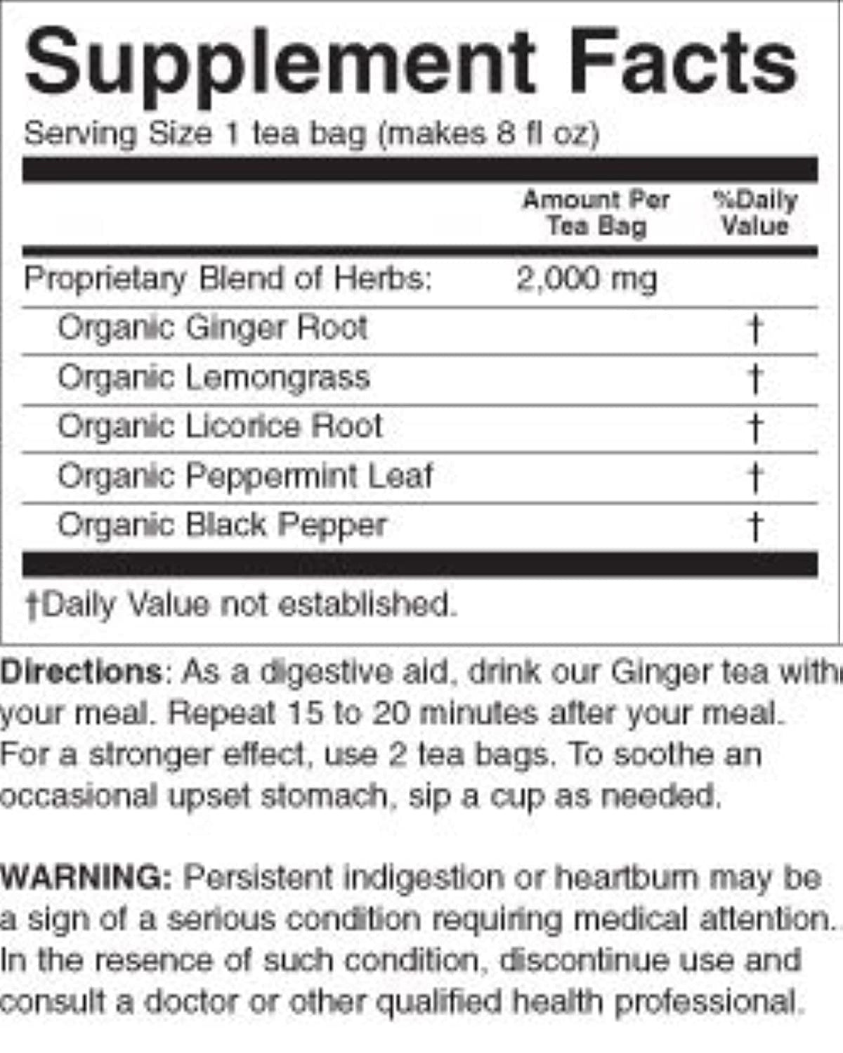 Ginger Tea Organic Yogi Teas 16 Count (Pack of 3)