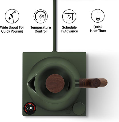Fellow Corvo EKG Pro Small Electric Tea Kettle for Coffee, 0.9 Liter