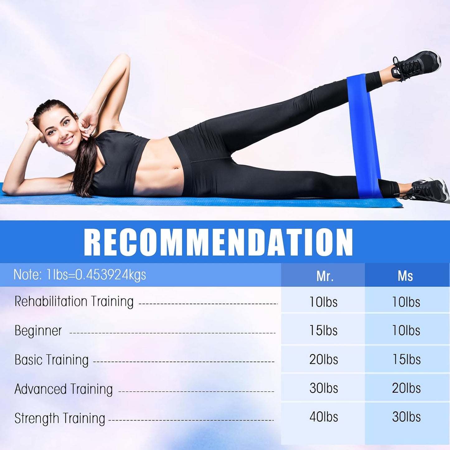 Deekin 20 Pcs Resistance Bands Resistance Loop Exercise Bands Exercise Equipment Elastic Drap Ring for Women and Men Home Fitness, Gym, Yoga