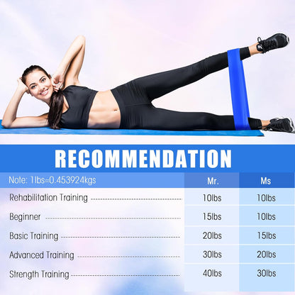 Deekin 20 Pcs Resistance Bands Resistance Loop Exercise Bands Exercise Equipment Elastic Drap Ring for Women and Men Home Fitness, Gym, Yoga
