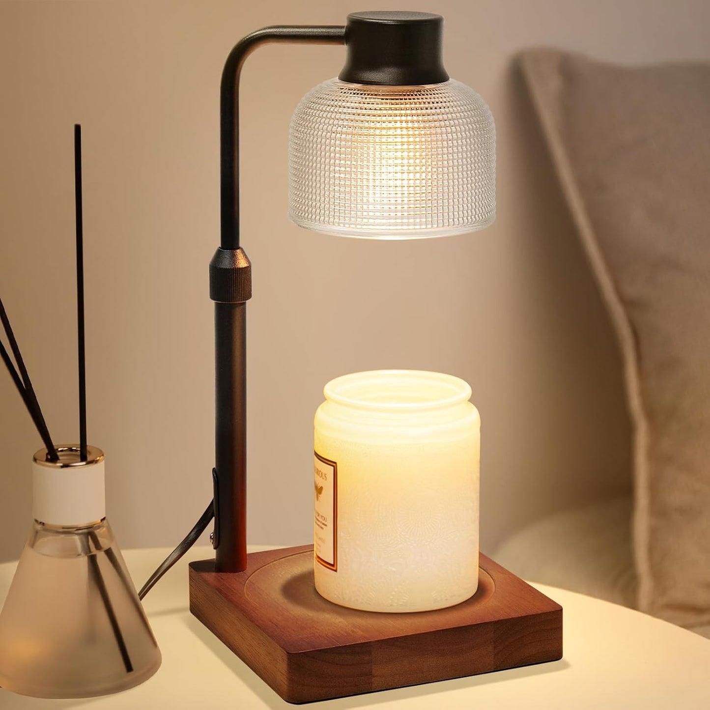KLL Candle Warmer Lamp with Timer: Birthday Gift for Women, House Warming Gifts New Home, Room Decor - Wax Melt Warmer for Scented Jar Candles