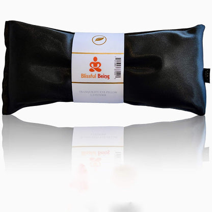Lavender Eye Pillow | Hot or Cold Weighted Satin Eye Mask Perfect for Sleeping, Yoga, Meditation | Gifts for Women, Birthday, Teachers | Natural Herbal Relaxation | Made in USA (Aqua)