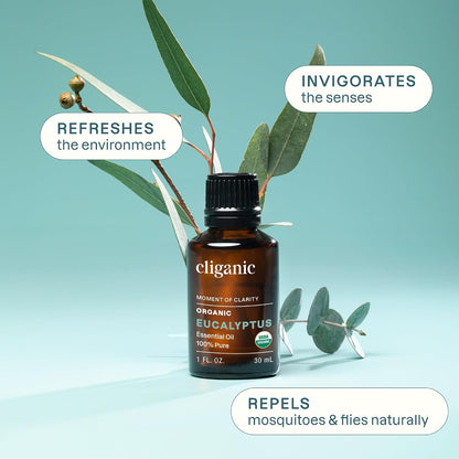 Cliganic Organic Lavender Essential Oil for Diffuser, 100% Pure, 0.33 Fl Oz
